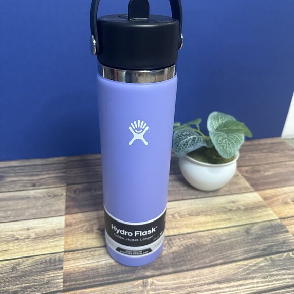 NWT HydroFlask 24oz Wide Flex Straw Cap *Never Used* (Lupine) - Picture 2 of 14